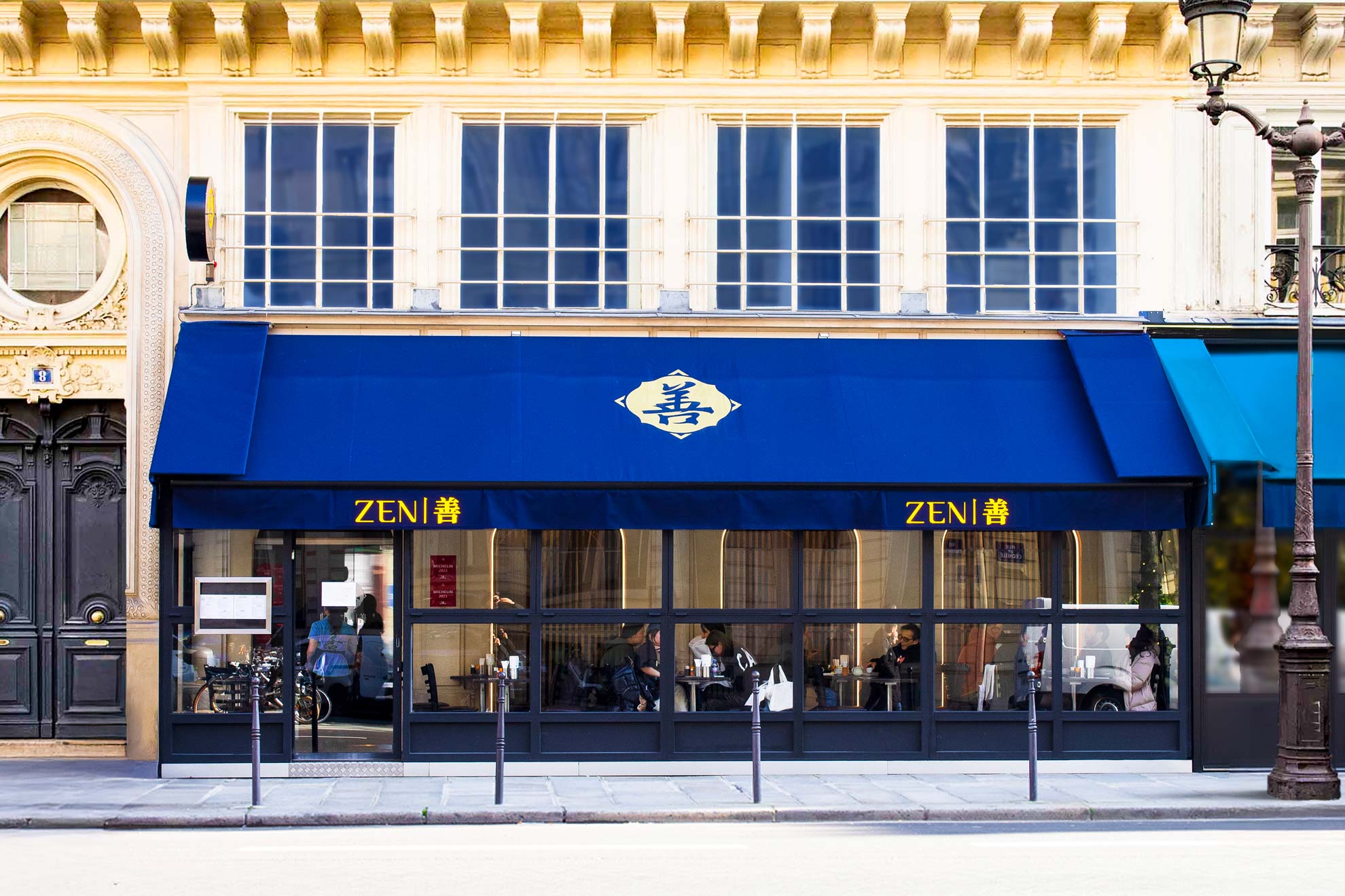 La terrasse du restaurant Japonais ZEN au coeur de Paris